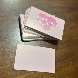 $3 💕5/$15 Small Business Big Heart Card, Count of 50